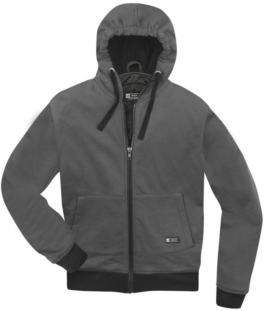 Merlin Hamlin Giacca con cappuccio e zip da moto grigio L Figura 5