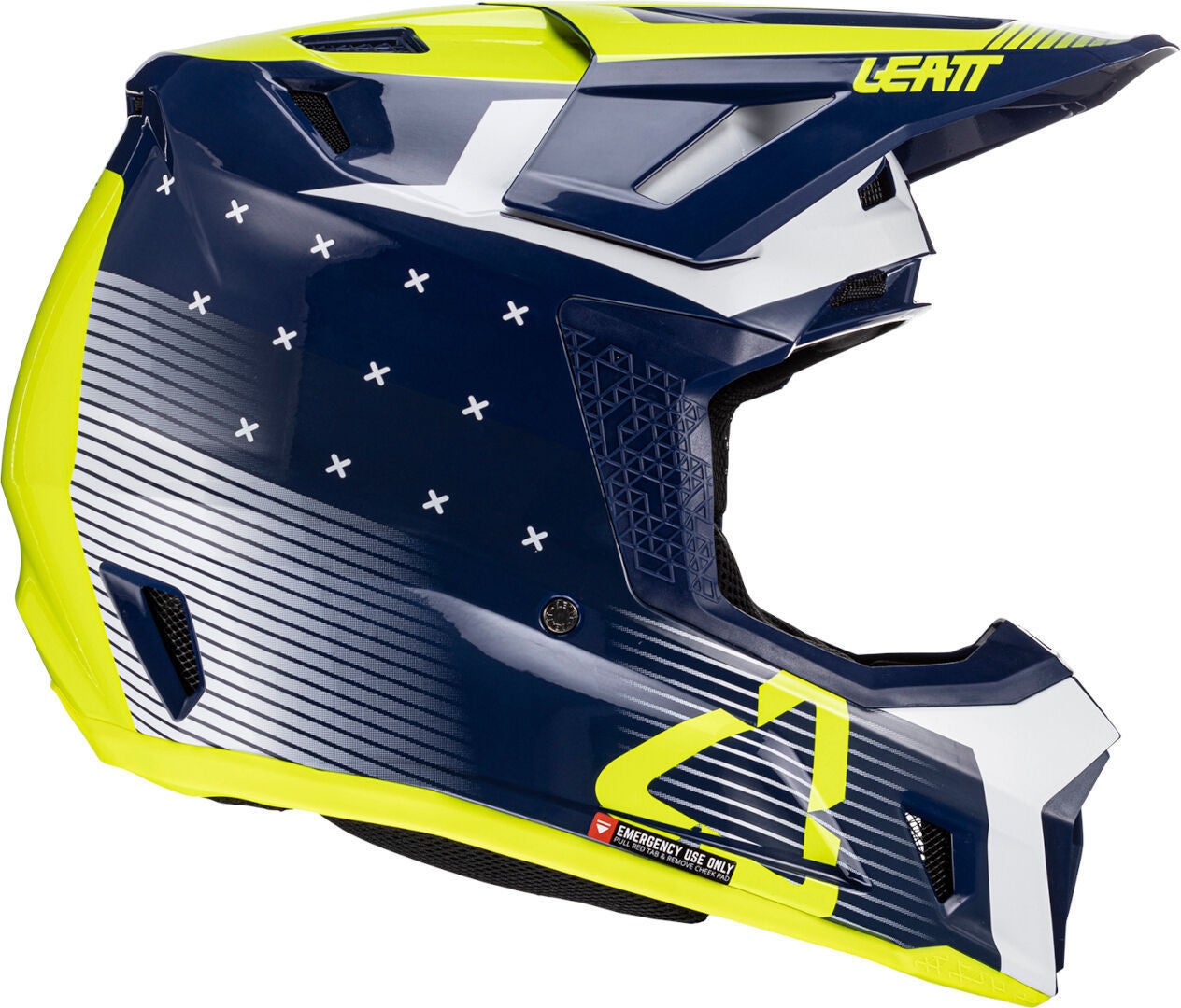 Leatt 7.5 V24 Stripes Capacete de Motocross com Óculos azul/verde M (57/58) Figura 4