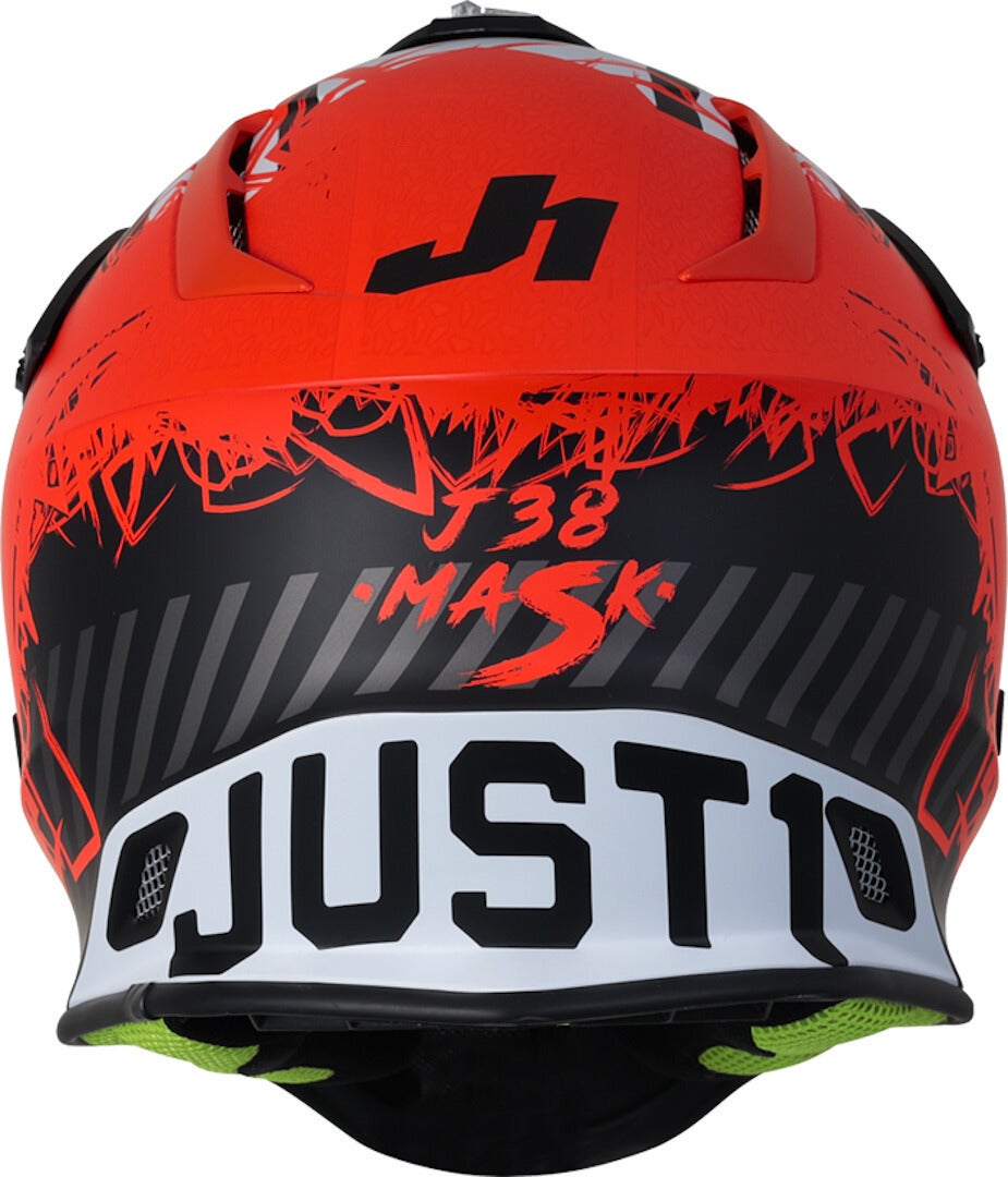 Just1 J38 Mask Casque Motocross Orange/Noir M (57/58) Figure 3