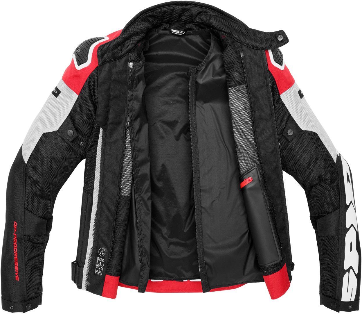 Spidi Progressive Net WindOut Veste textile de moto Noir/Gris/Rouge 3XL Figure 3