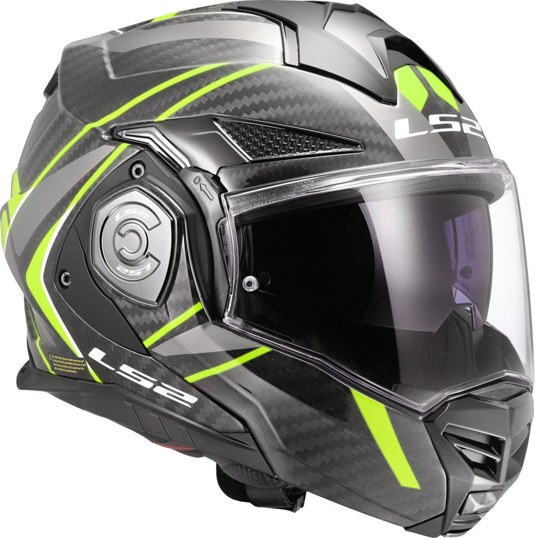 LS2 FF901 Advant X Carbon Future II Helm neongeel M (57/58) Figuur 7