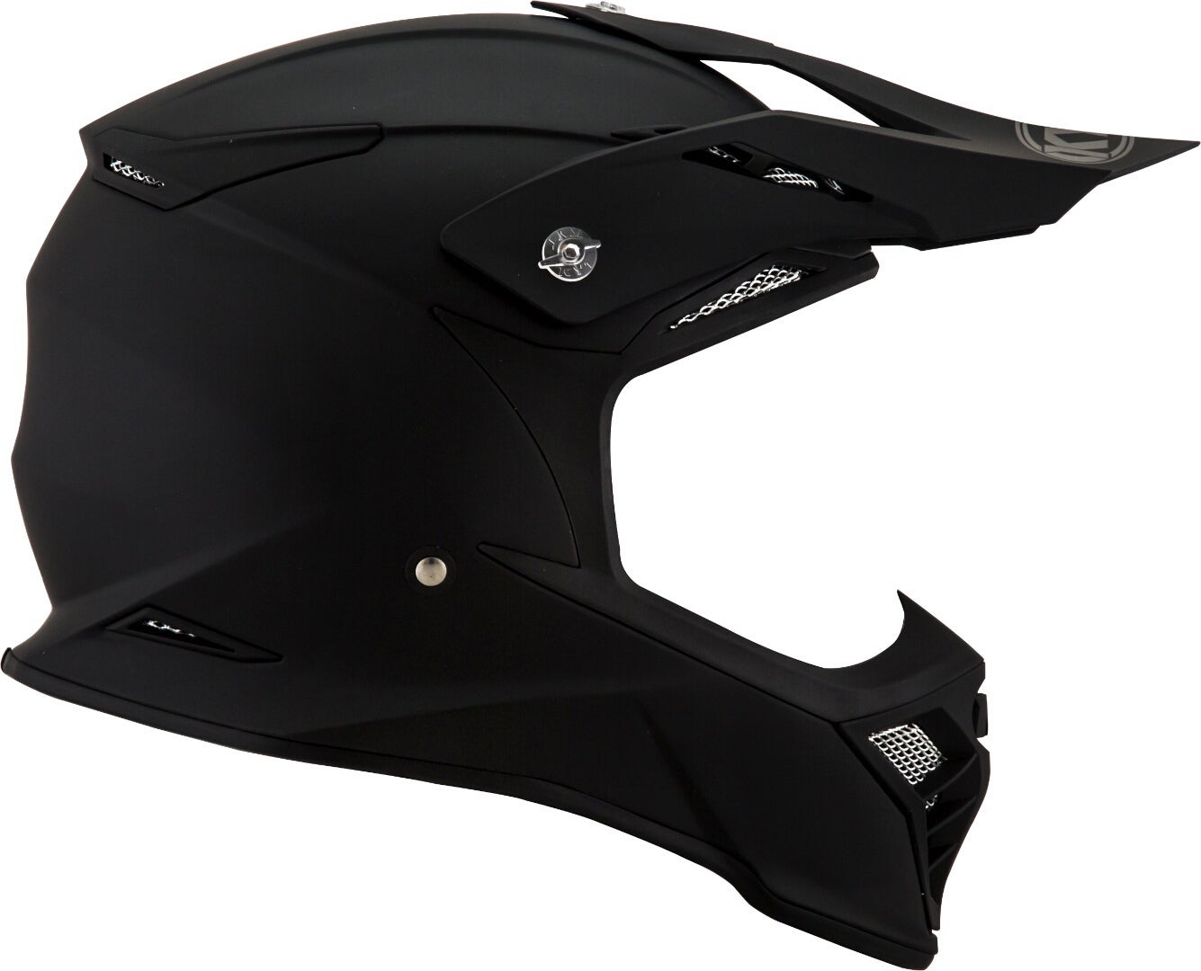 Side view of KYT Skyhawk Plain Motocross Helmet