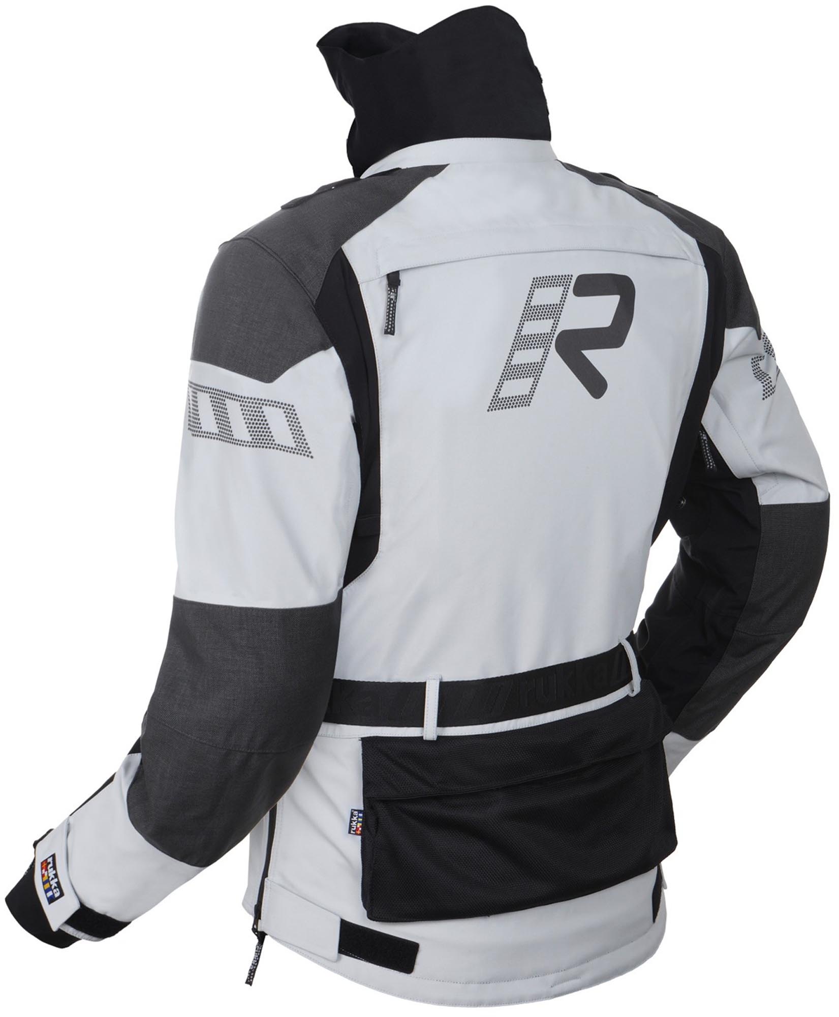 Rukka TitanTrail-R wasserdichte Motorrad Textiljacke weiß/grau/schwarz 60 Abbildung 2