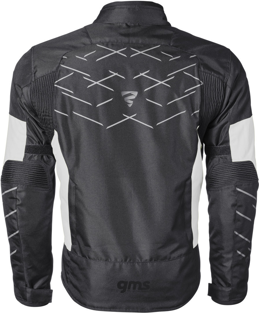 GMS Kasai waterproof Motorcycle Textile Jacket black/white M Figure 3