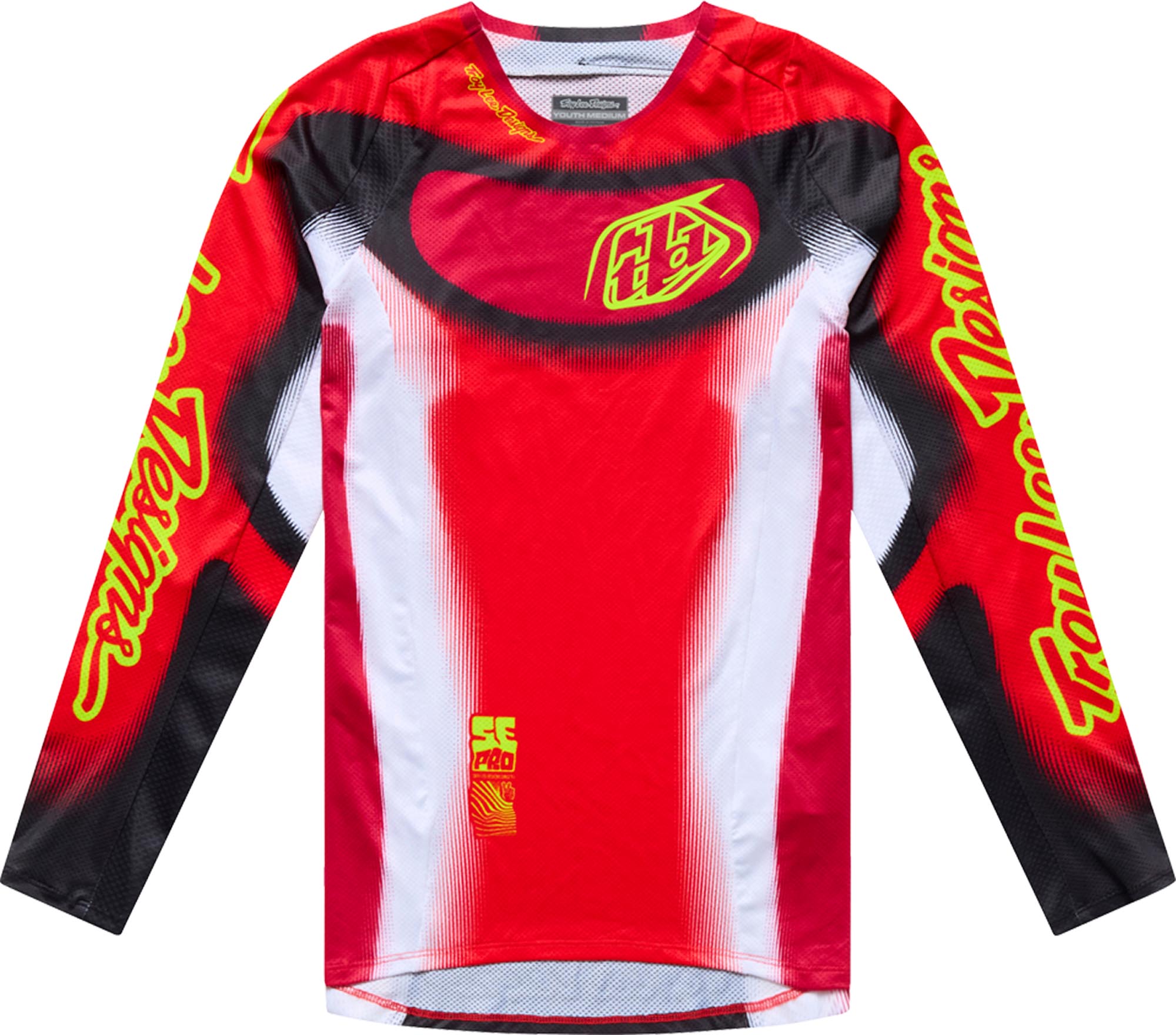 Troy Lee Designs SE Pro Illusion Youth Motocross Jersey red/black XL Figure 1