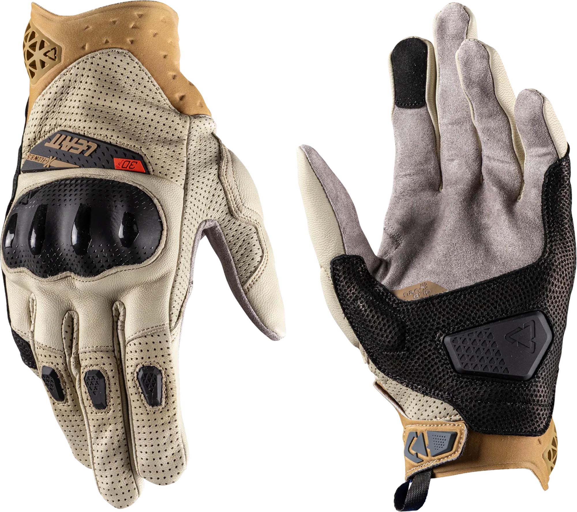 Leatt ADV X-Flow 8.5 Short Motorcykelhandsker brun/sort M Figur 1