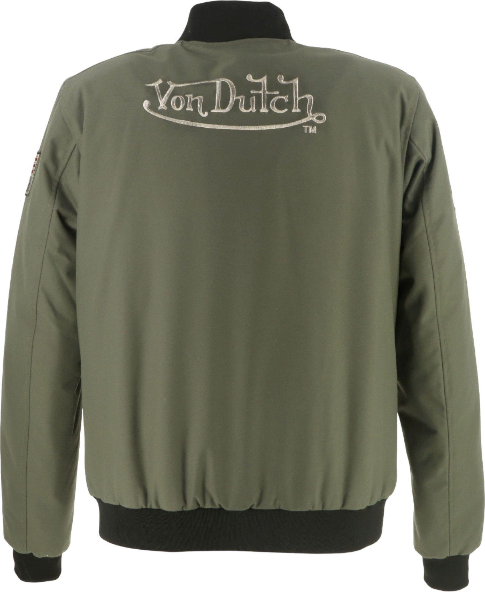 Von Dutch X Helstons Fight Motorcykel Textil Jacka Khaki/Svart L Figur 4