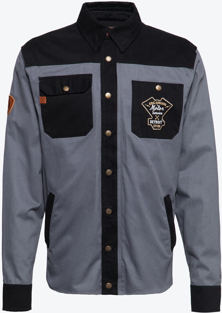King Kerosin Motor Service Speedshop Workwear Shirt S Figure 1