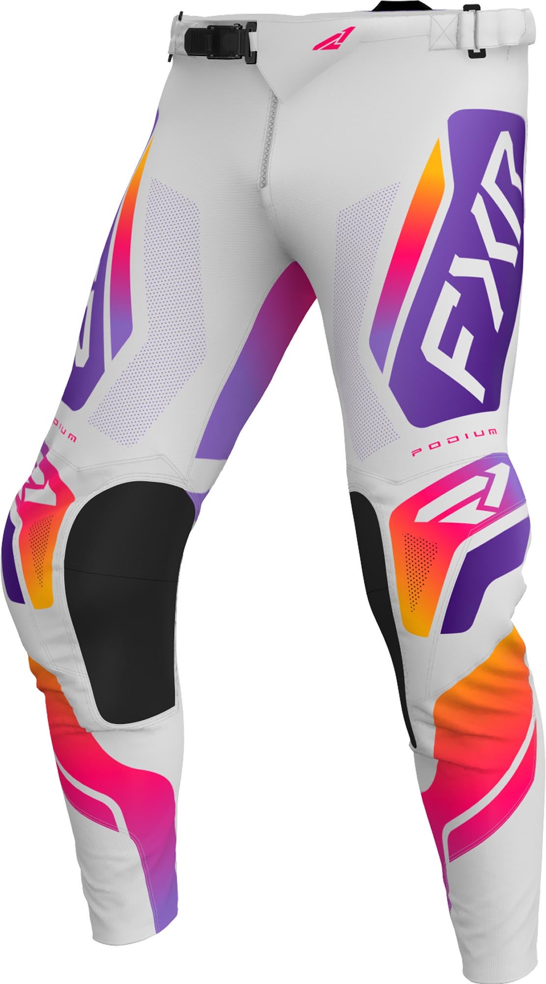 Fxr Men's White/Purple Podium Relay Motocross Pants