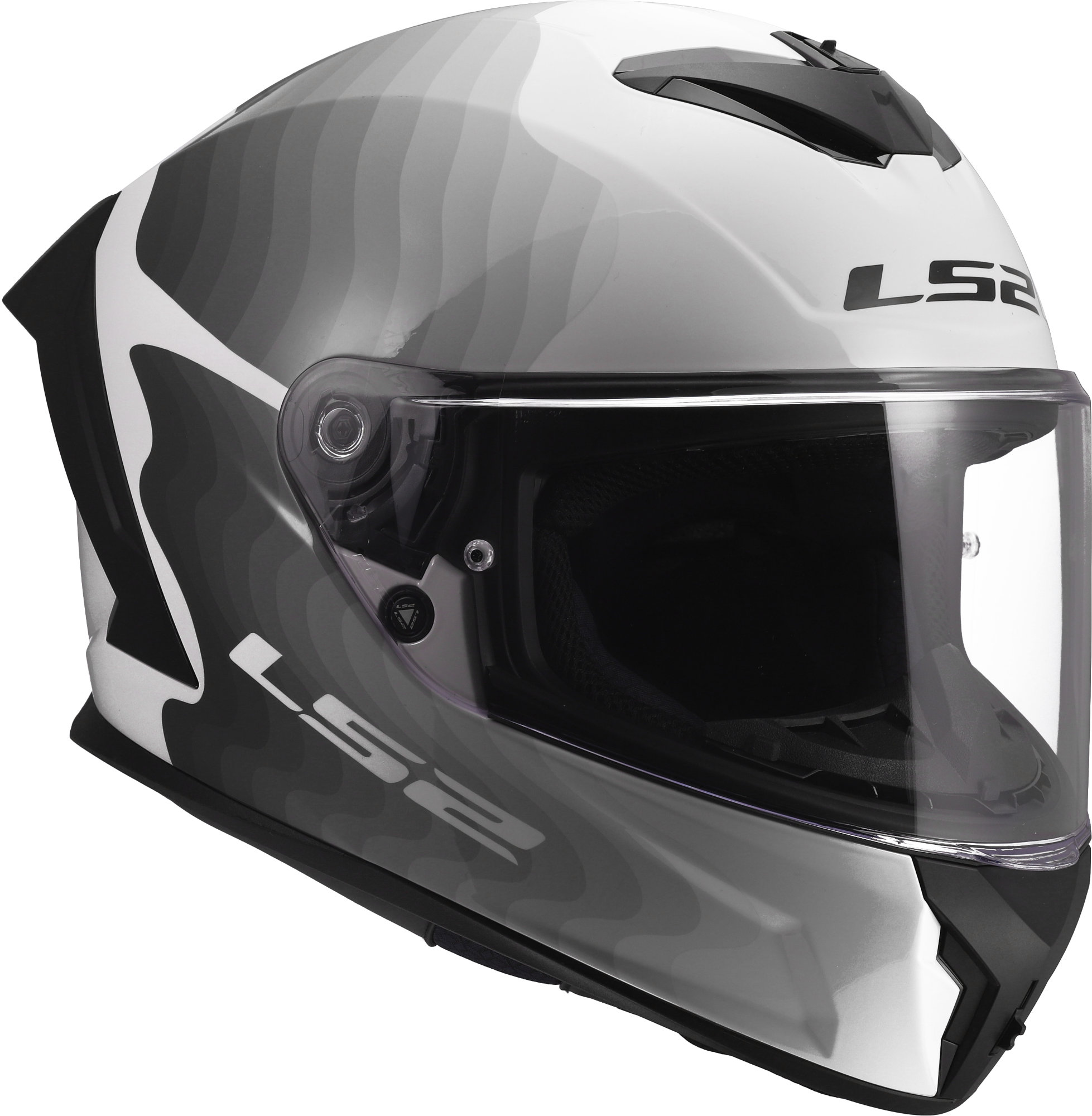 LS2 FF820 Rapid III Flow ヘルメット 白/灰色 XL(61/62) 図6