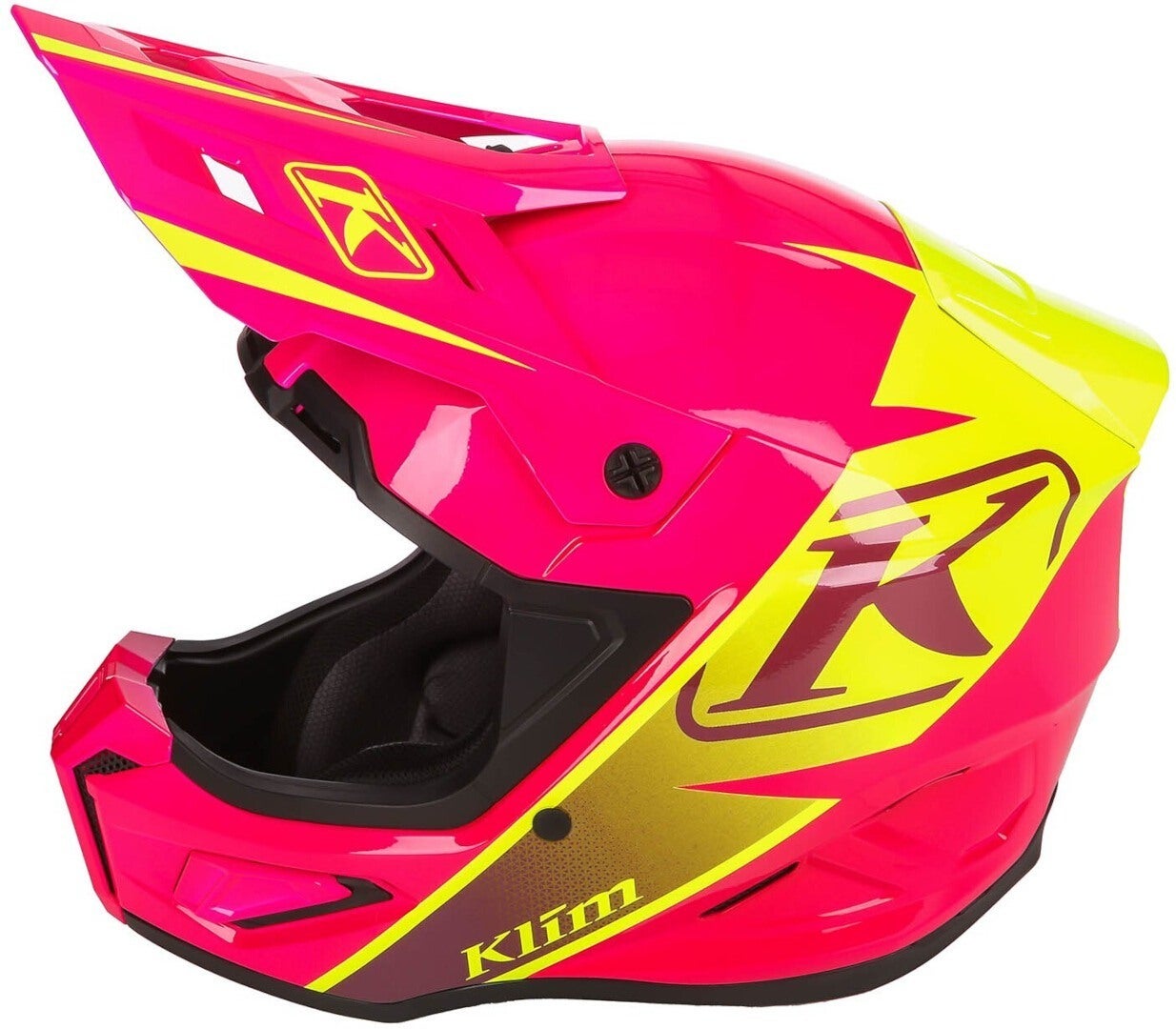 Klim T1 Freeride Kids Casque de motoneige rose/jaune Y/M (50/51) Figure 6