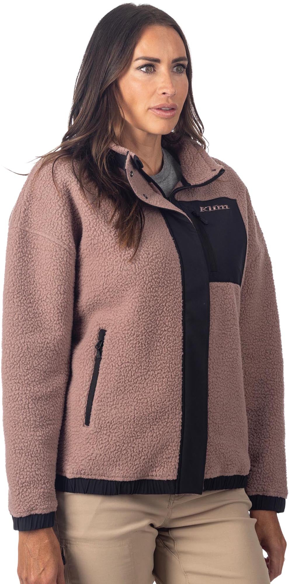Klim Sira High Pile Ladies Fleece Jacket mauve XL Figure 1