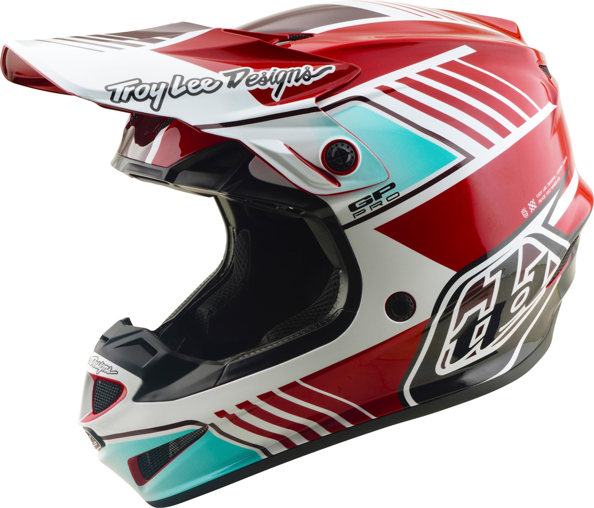 Troy Lee Designs GP Pro MIPS Segment Motocrosshelm rood/wit XL (60/61) Figuur 1
