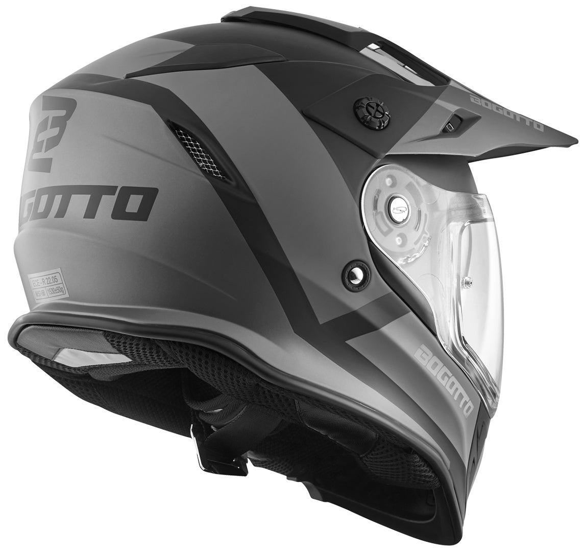 Bogotto V331 Pro Tour Enduro Hjelm sort/grå XL Figur 4