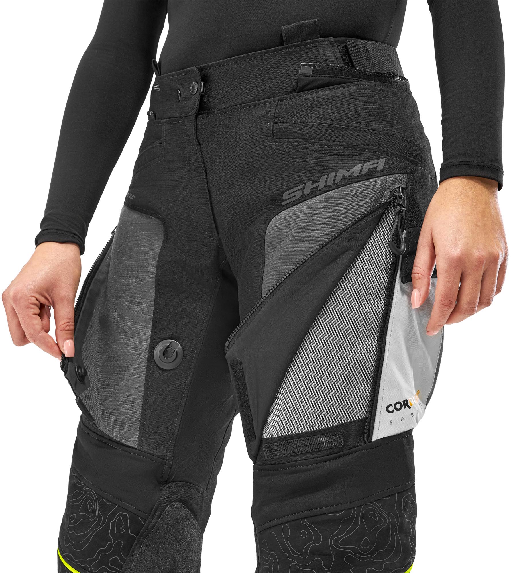 SHIMA Tracker Damen Motorrad Textilhose grau M Abbildung 6