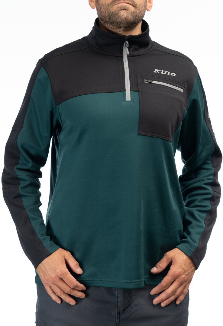 Klim Glacier 1/4 lynlås pullover benzin/sort XL Figur 1