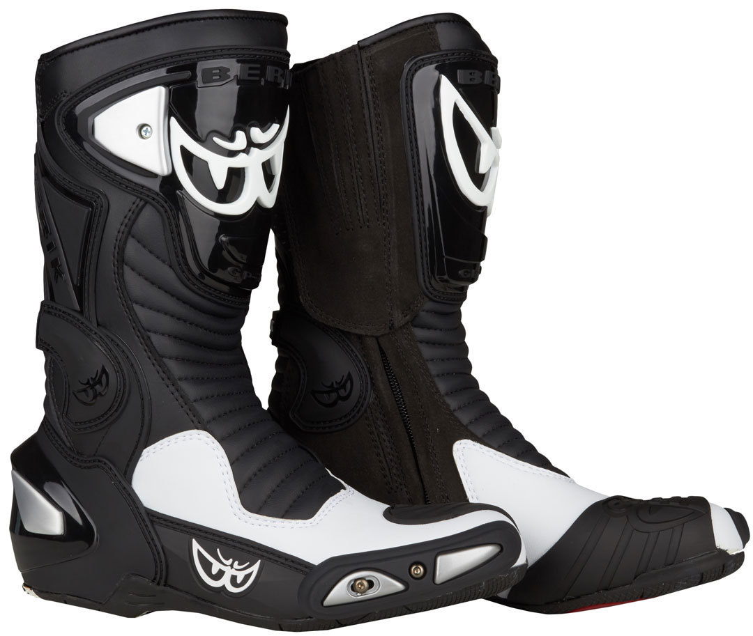 Berik Race-X Racing Motorcycle Boots black/white 45 Figure 1