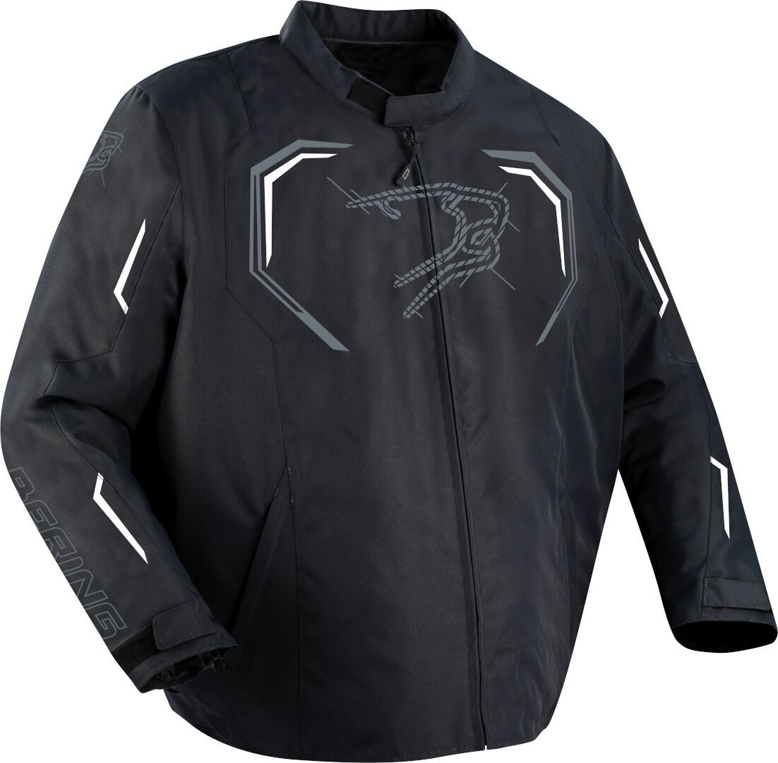 Bering Dundy King Size waterproof Motorcycle Textile Jacket black/white W-4XL Figure 1
