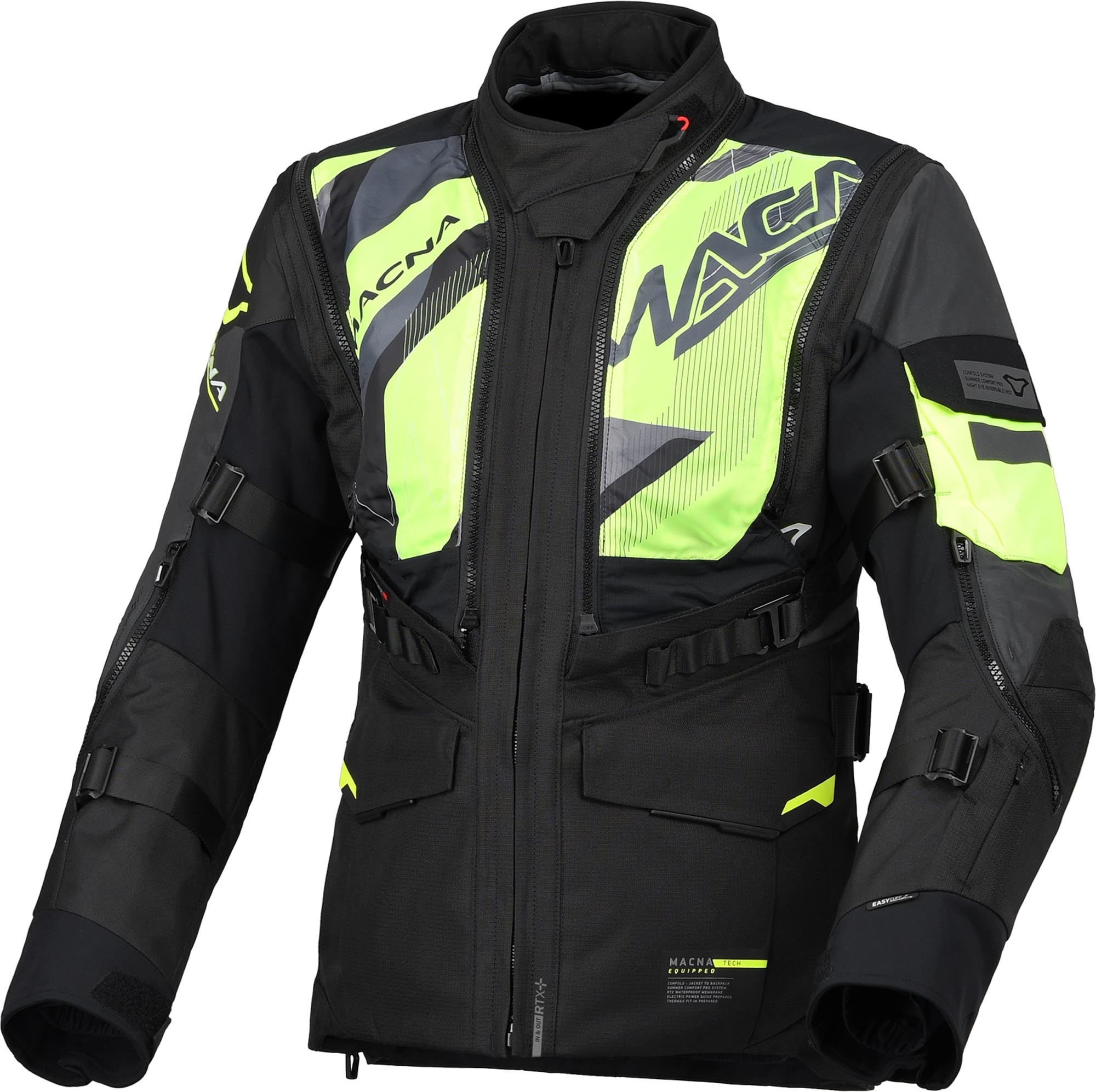 Macna Flexodus NightEye waterdichte dames motorfiets textieljas S Figuur 5