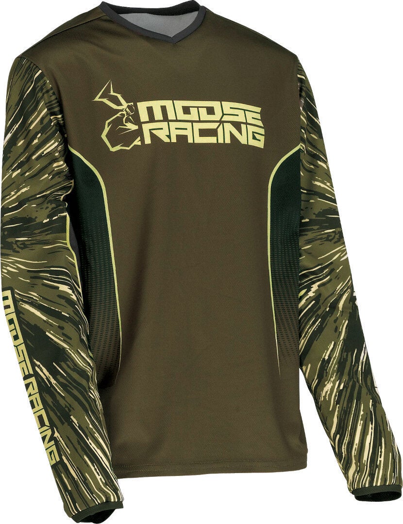 Moose Racing Agroid 2022 Jeugd Motorcross Jersey Olive XL Figuur 1