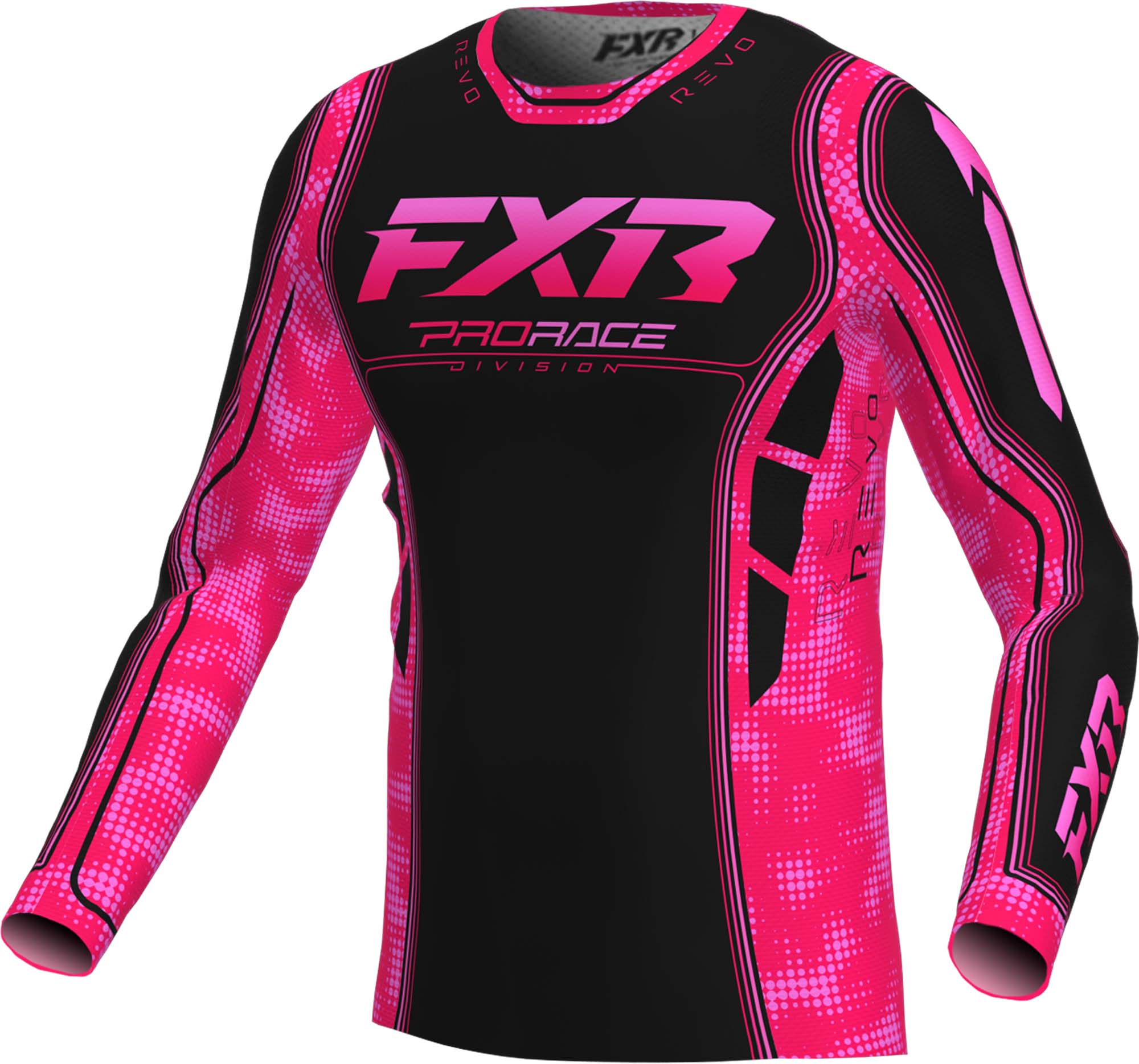 Fxr Men's Black/Hotpink Revo Velocity Motocross Jersey