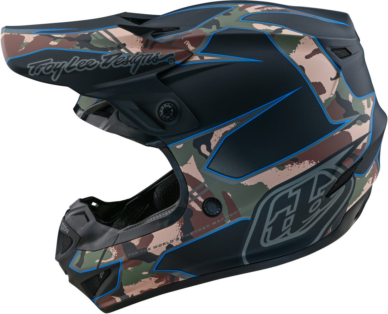 Troy Lee Designs SE4 Polyacrylite Matrix MIPS Cască de motocross Negru/Camuflaj XS (54/55) Figura 2