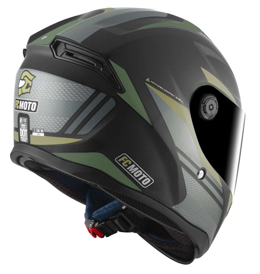 FC-Moto FF114B Zeron Cască Negru mat/verde S Figura 5
