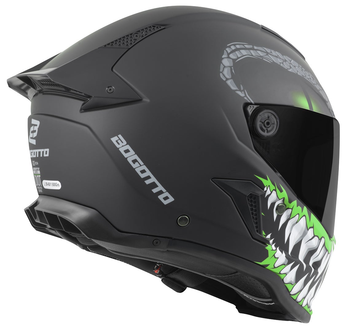Bogotto Rapto Reptile Hełm /Zielony Mat M (57/58) Rysunek 4