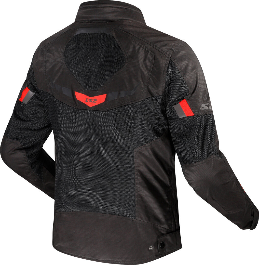 LS2 Garda Air Blouson textile de moto noir/rouge M Figure 2