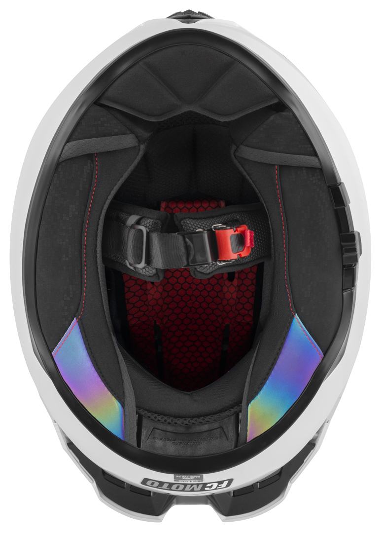 FC-Moto Hawk EVO Solid 헬멧 화이트 메탈릭 M 그림 7