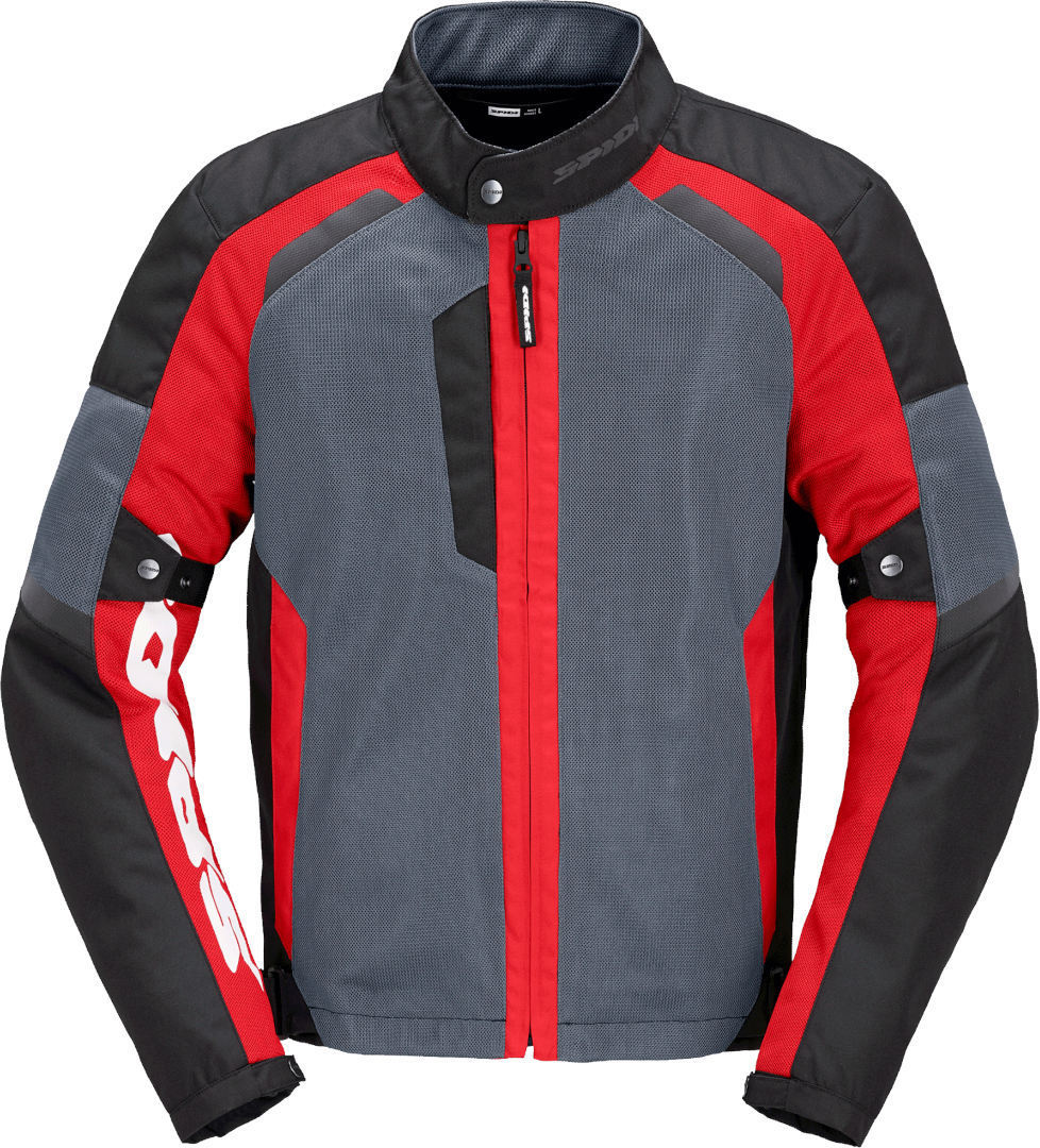 Spidi Tek Net Motorcycle Jacket black/grey/red M Figure 1