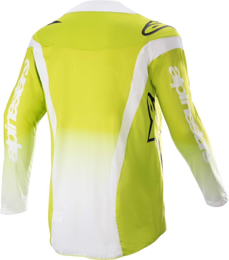 Alpinestars Racer Push Jeugd Motorcross Jersey Wit/geel M Figuur 2