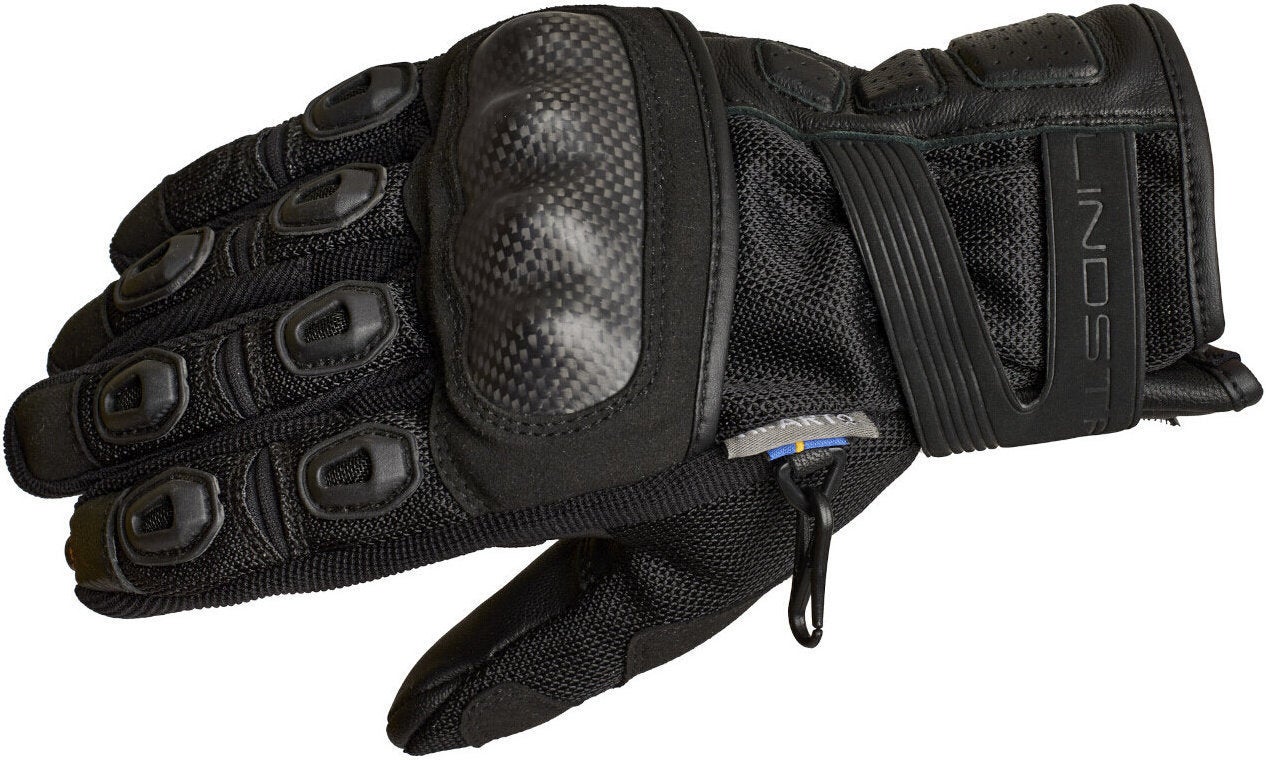 Lindstrands Siljan Motorrad Handschuhe schwarz 13 Abbildung 1