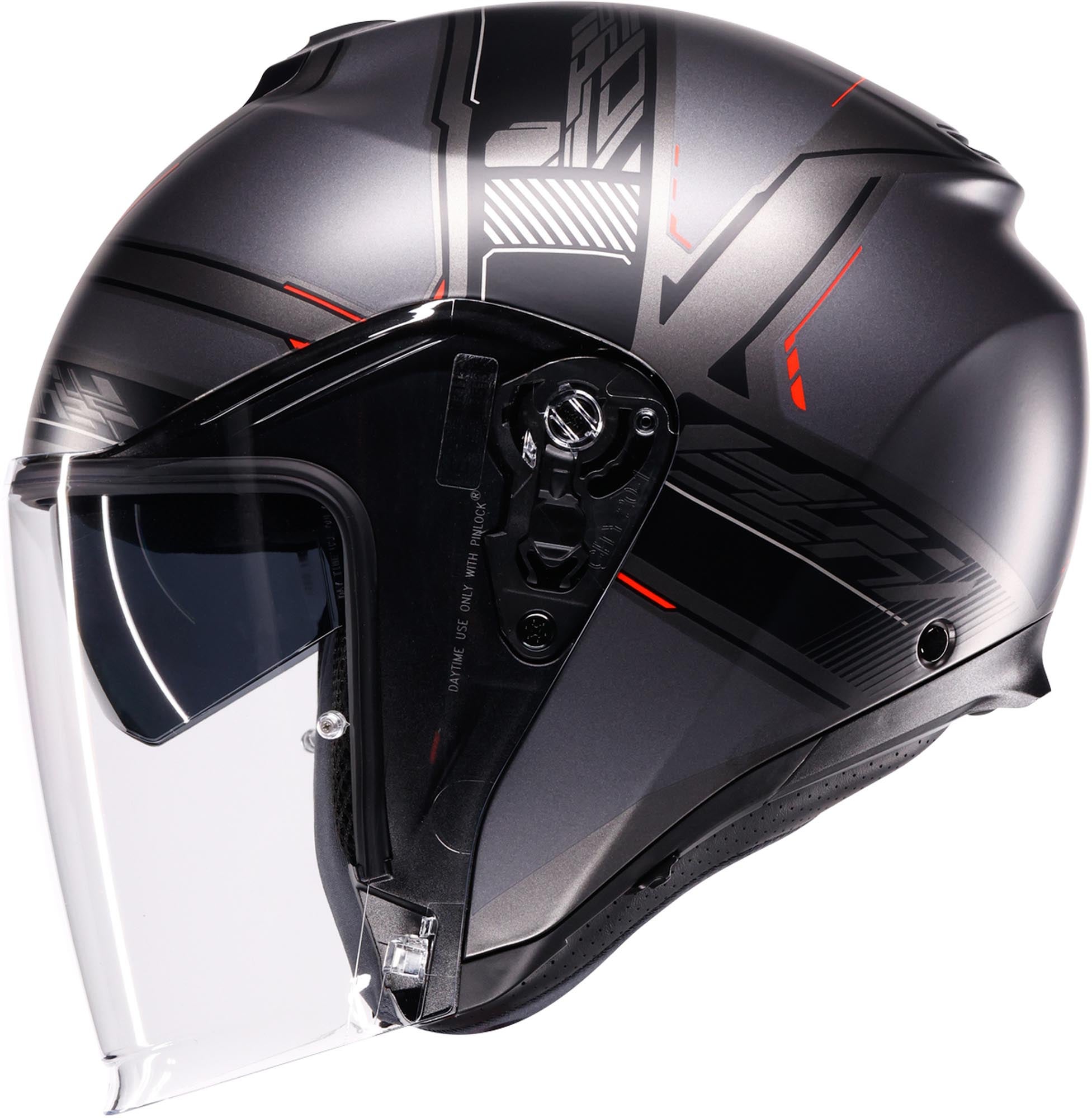 AGV Irides Zagabria Casque jet Gris mat/rouge S (55/56) Figure 4