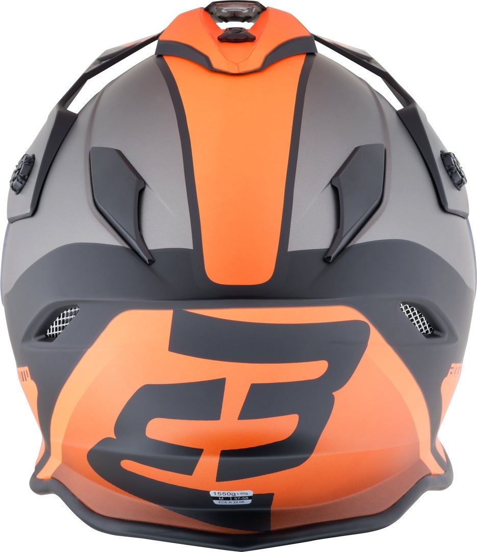Bogotto H331 BT Tour EVO Bluetooth Enduro hjelm sort mat/grå/orange XL Figur 7