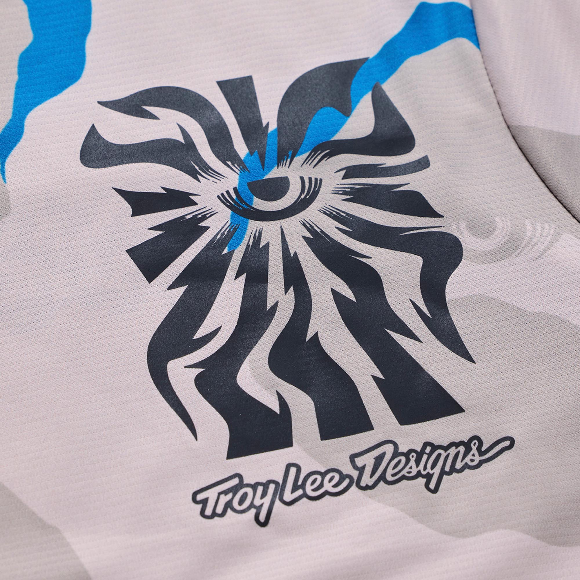 Side view of Troy Lee Designs Skyline Pro Flow Camo Short Sleeve Bicycle Jersey