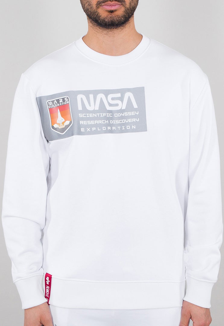 Alpha Industries Mars Reflective Sweatshirt Blanc XXL Figure 1