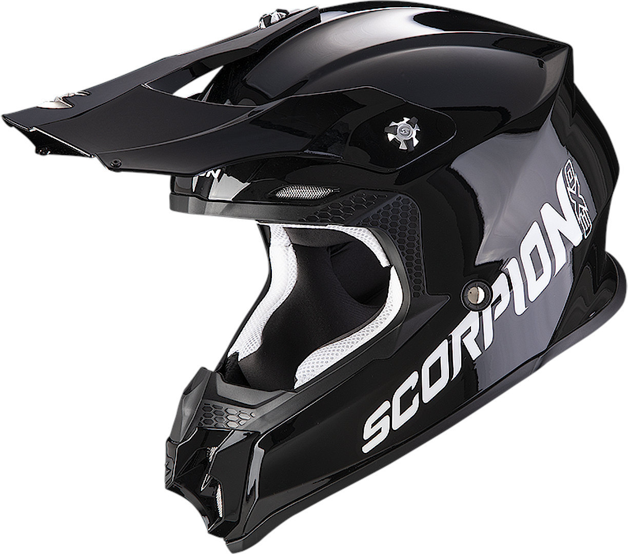 Scorpion VX-16 Evo Air Solid Casco Motocross nero L (59/60) Figura 1