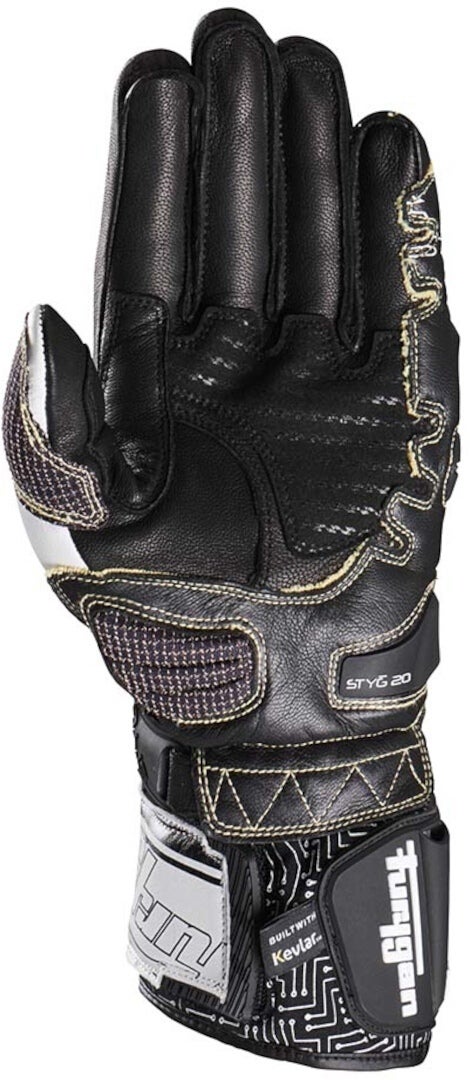 Furygan Styg20 Built With Kevlar® Motorcykel handsker hvid/sort 3XL Figur 3