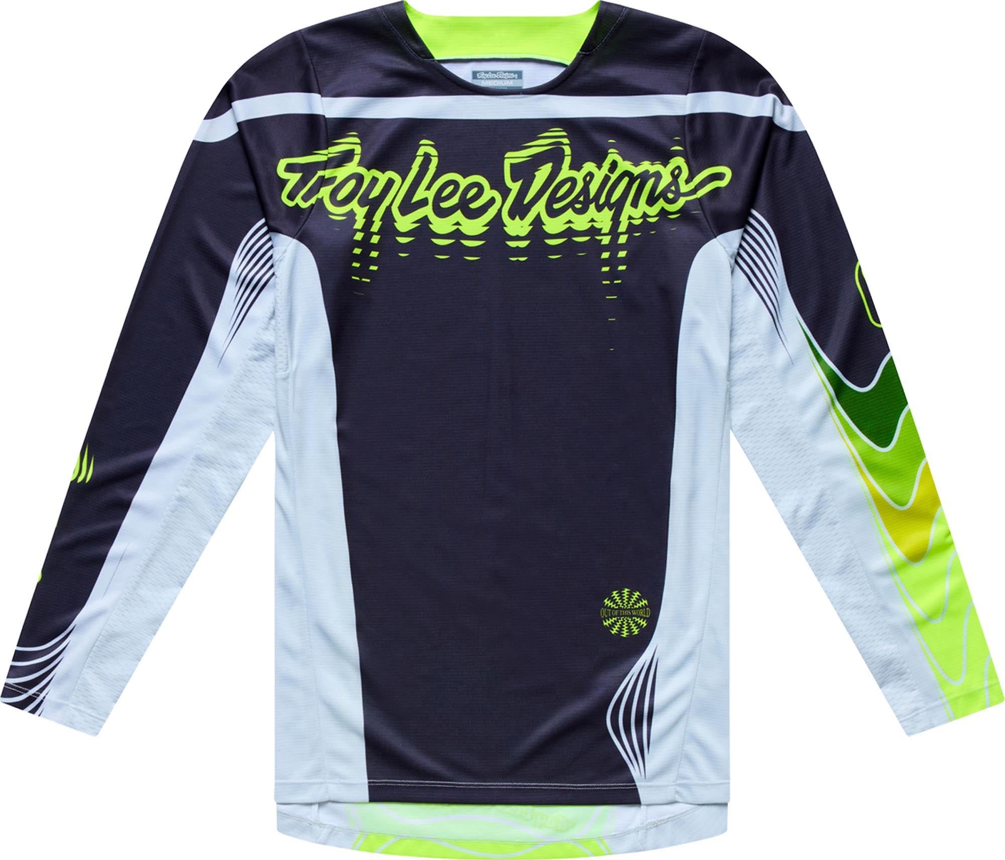 Troy Lee Designs GP Pro Stagger Koszulka motocrossowa szary/neonowożółty XXL Rysunek 1