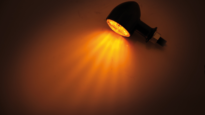 HIGHSIDER Smart Arizona Lampa Mini Indikator Hus Svart / Lins Orange (Par), Fram & Bak Figur 6