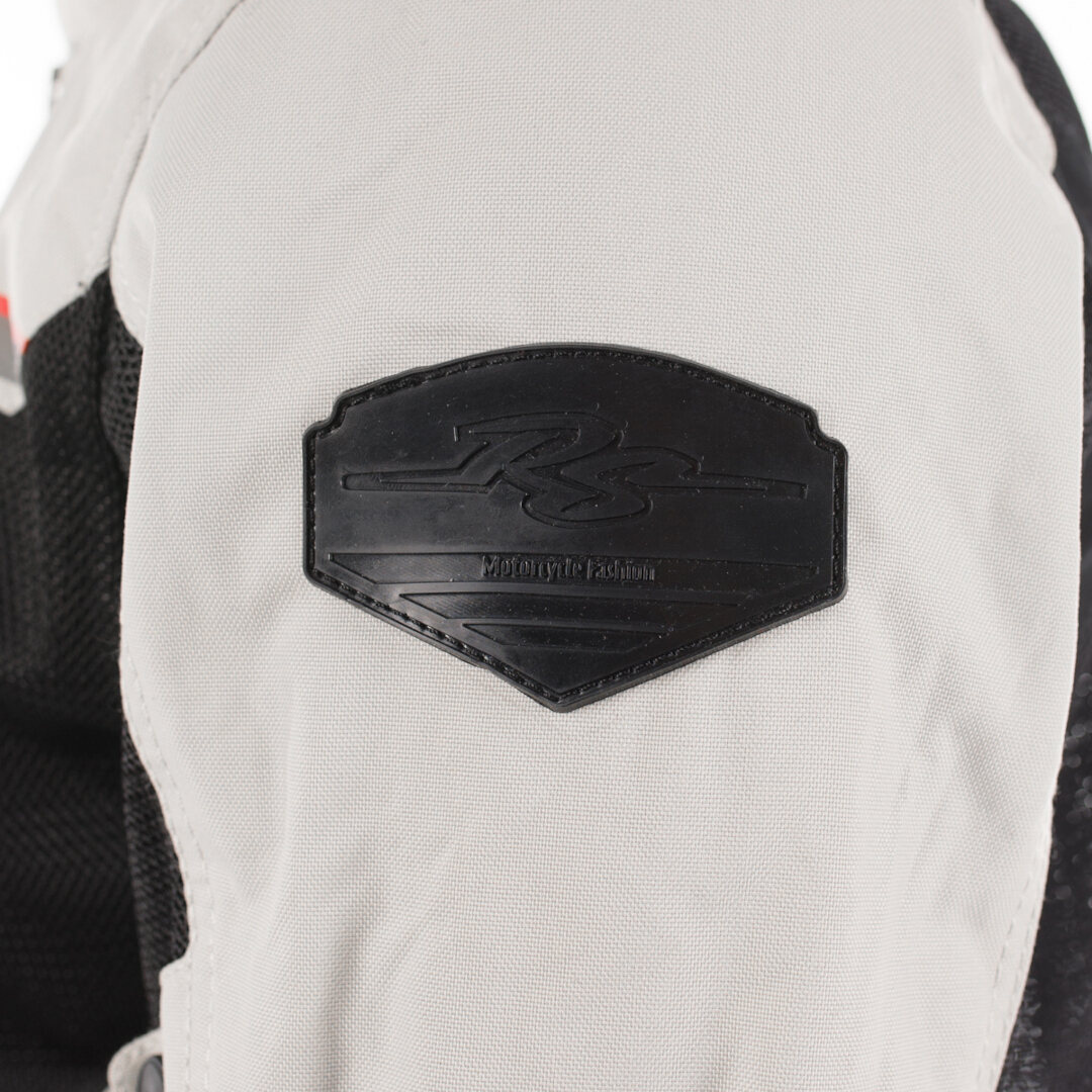 Rusty Stitches Ruben Veste textile de moto Gris clair/Noir M Figure 8