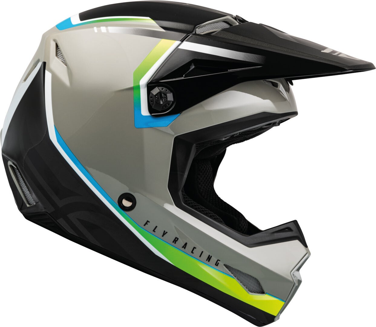 Fly Racing Kinetic Vision Motokrosová přilba šedá/černá M (58) Obrázek 1