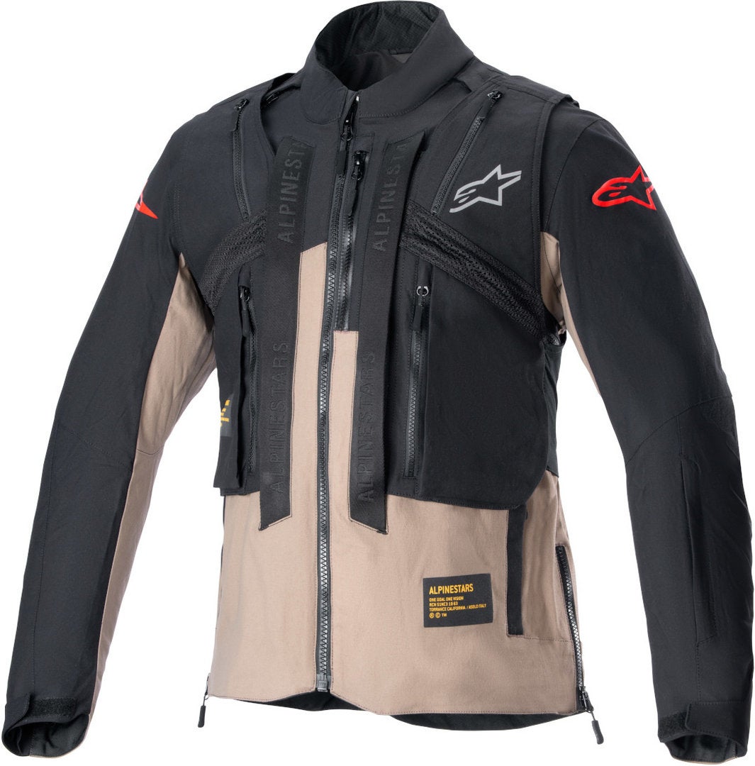 Alpinestars Techdura Motorcross jas Zwart/Bruin XXL Figuur 2