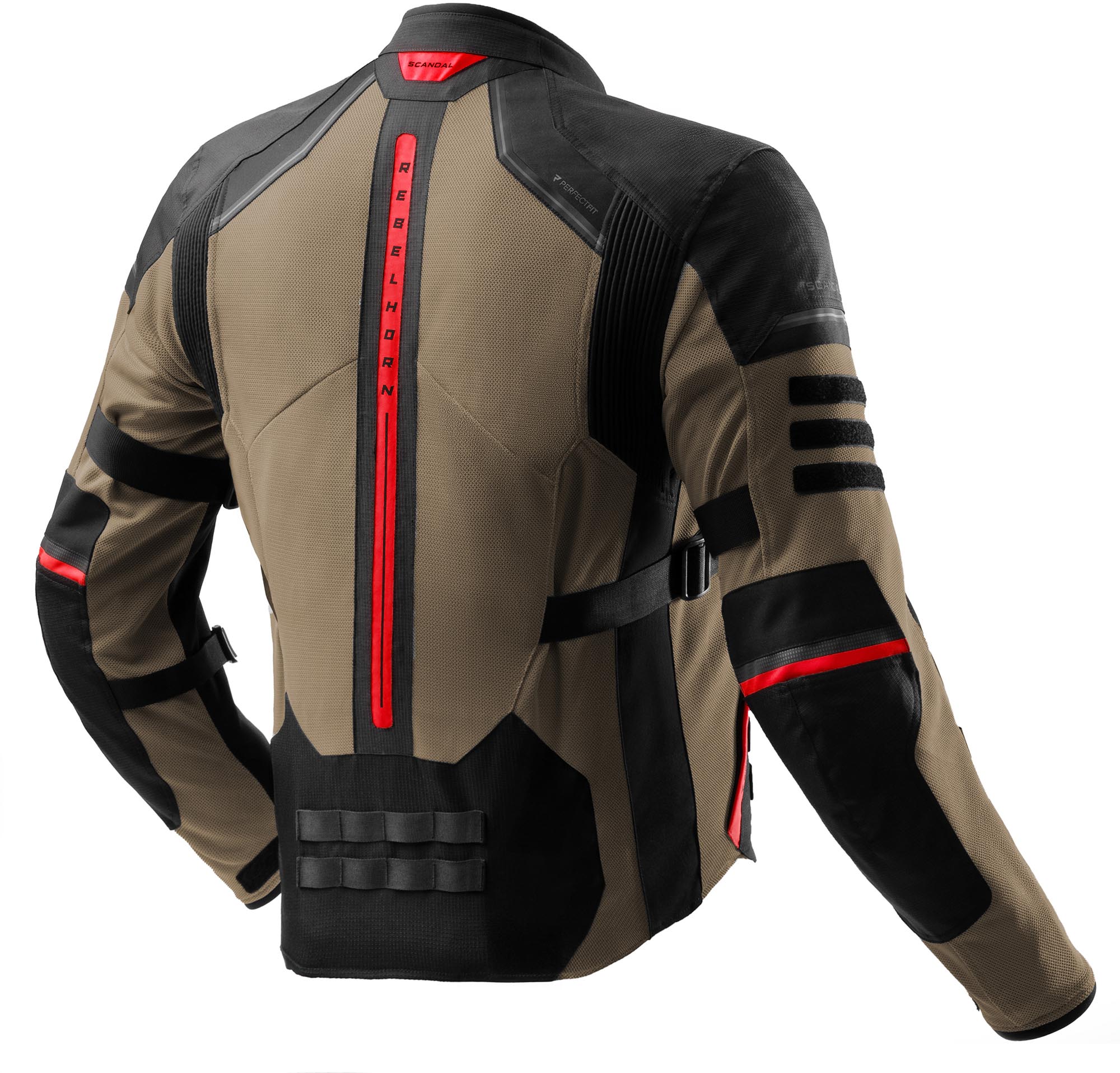 Rebelhorn Scandal 3 Motorcycle Textile Jacket black/sand M Figure 2
