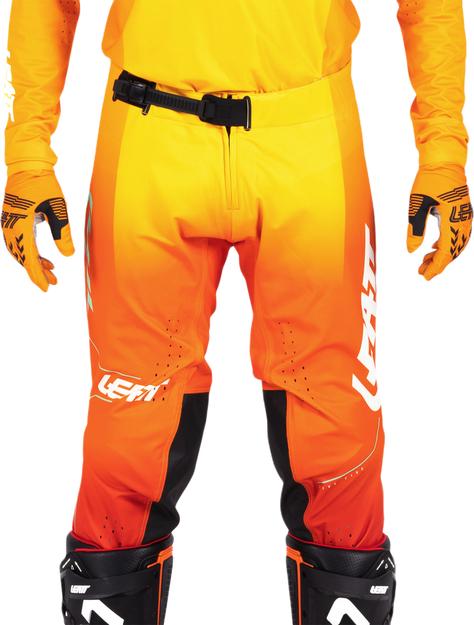 Leatt Moto 5.5 I.K.S V26 Pantaloni de motocross portocaliu/galben 2XL Figura 3