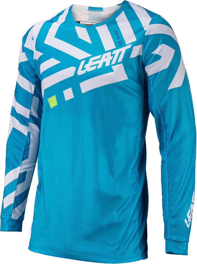 Leatt 3.5 Ride Pattern 2024 Motocross Jersey and Pants Set blue/white XL Figure 9