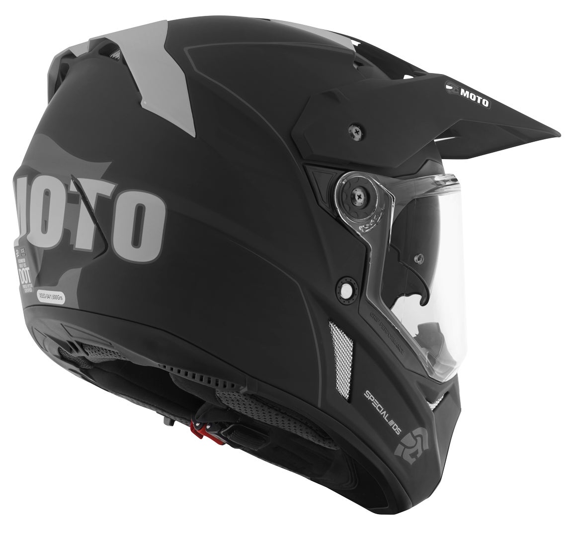 FC-Moto Merkur Pro Straight Casco Enduro nero opaco M Figura 4
