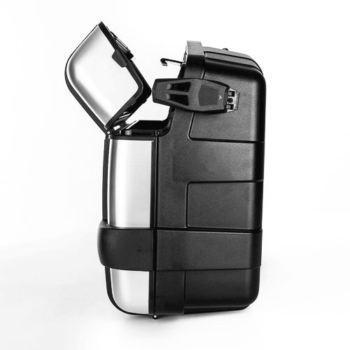 GIVI Trekker 33 Monokey Aluminiumtopplåda / sidopannier set silver/svart 66 Ltr. Figur 3