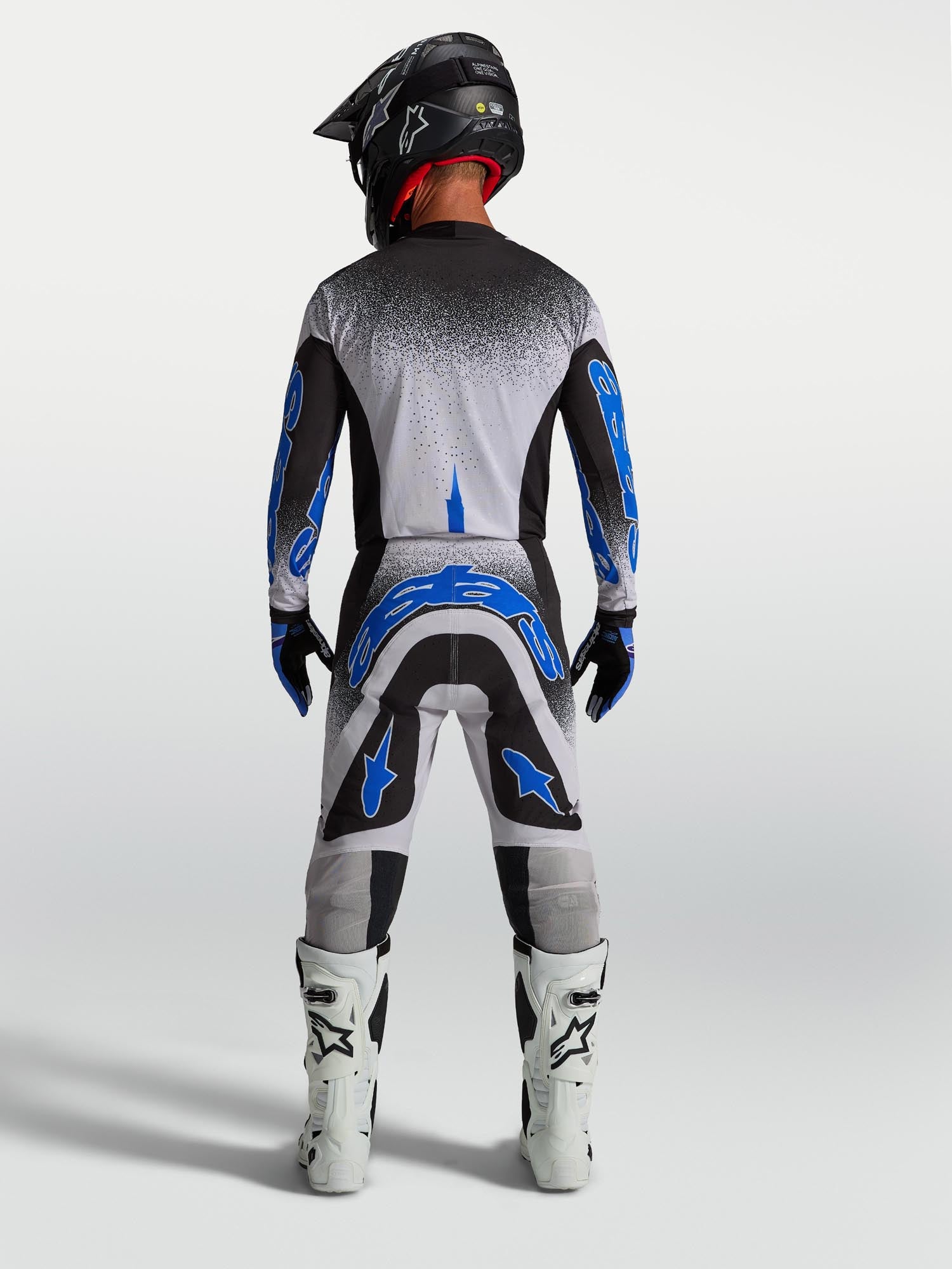 Alpinestars Supertech Hiten AFD Motocross Jersey schwarz/blau/lila XL Abbildung 8